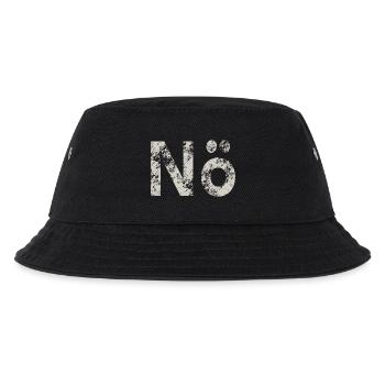 Nö - Kinder Bucket Hat - Schwarz - Vorne