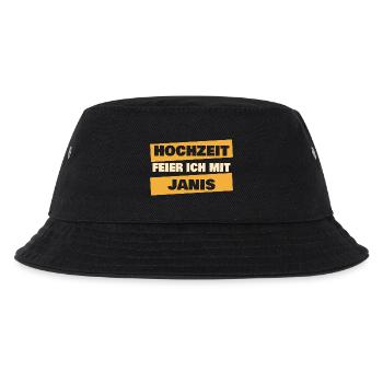 Janis - Kinder Bucket Hat - Schwarz - Vorne