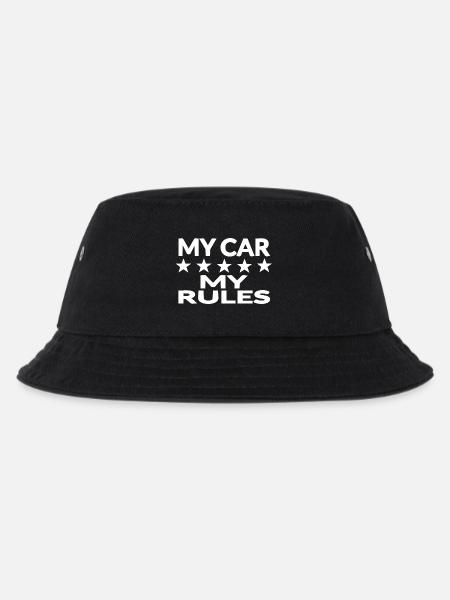 Auto - Kinder Bucket Hat - Schwarz