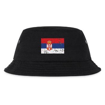 Serbien - Kinder Bucket Hat - Schwarz - Vorne