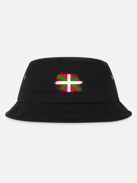 Baskische Flagge used - Kinder Bucket Hat - Schwarz