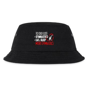 Gymnastic To Do List - Kids’ Bucket Hat - black - Front