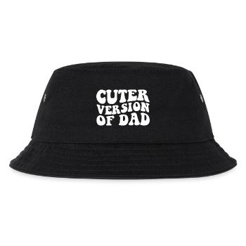 Niedlichere Version von Papa - Kinder Bucket Hat - Schwarz - Vorne