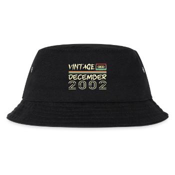 2002 Dezember 2002 Jubiläum Dezember 2002 - Kinder Bucket Hat - Schwarz - Vorne