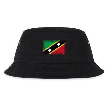 Flag Country St Kitts and Nevis - Kids’ Bucket Hat - black - Front