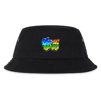 Leo Zeboss Graffiti Name - Kinder Bucket Hat - Schwarz - Vorne