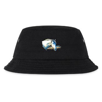 Camargue Pferd Portrait - Kinder Bucket Hat - Schwarz - Vorne