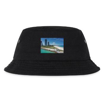 Miami Beach Piermit Wolkenkratzer - Kinder Bucket Hat - Schwarz - Vorne