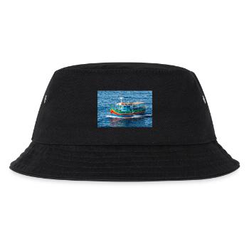 Malta traditionelles Fischerboot Luzzu - Kinder Bucket Hat - Schwarz - Vorne