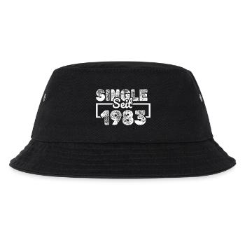 Single 1983 - Kinder Bucket Hat - Schwarz - Vorne