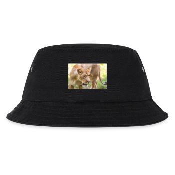 Lioness lion (in german Löwin) Panthera leo - Kids’ Bucket Hat - black - Front