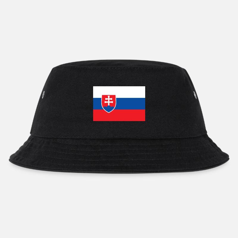 Slowakei - Kinder Bucket Hat - Schwarz