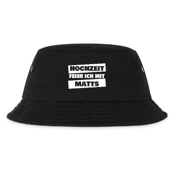 JGA Matts - Kinder Bucket Hat - Schwarz - Vorne