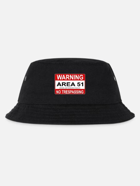 AREA 51 Shield - Kids’ Bucket Hat - black