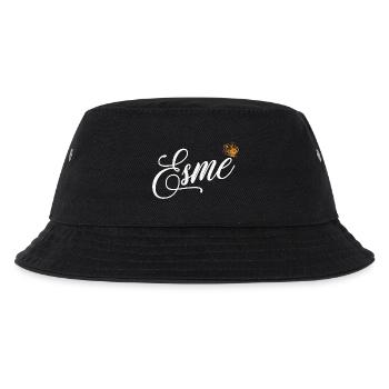 Esme Benutzerdefinierter Name für Frauen Kinder Kleinkinder - Esme - Kinder Bucket Hat - Schwarz - Vorne