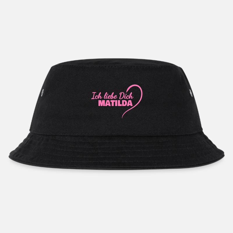 Matilda - Kinder Bucket Hat - Schwarz