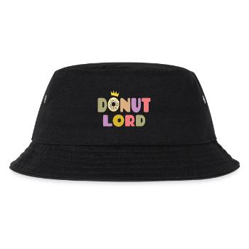Donut Lord – Gourmet und lustiges Design - Kinder Bucket Hat - Schwarz - Vorne