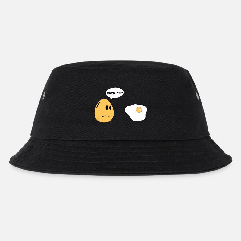 Egg Daddy - Kids’ Bucket Hat - black