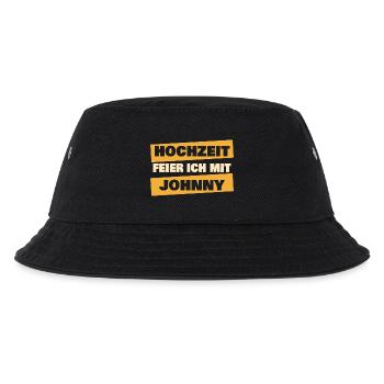 Johnny - Kinder Bucket Hat - Schwarz - Vorne