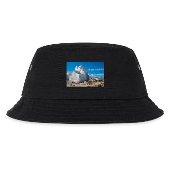 Mykonos Altstadt Kirche Panagia Paraportiani - Kinder Bucket Hat - Schwarz - Vorne