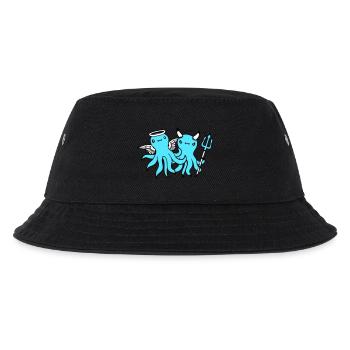 2 Octopus Devil Angel Heaven Hell Team Friends - Bob Enfant - noir - Devant