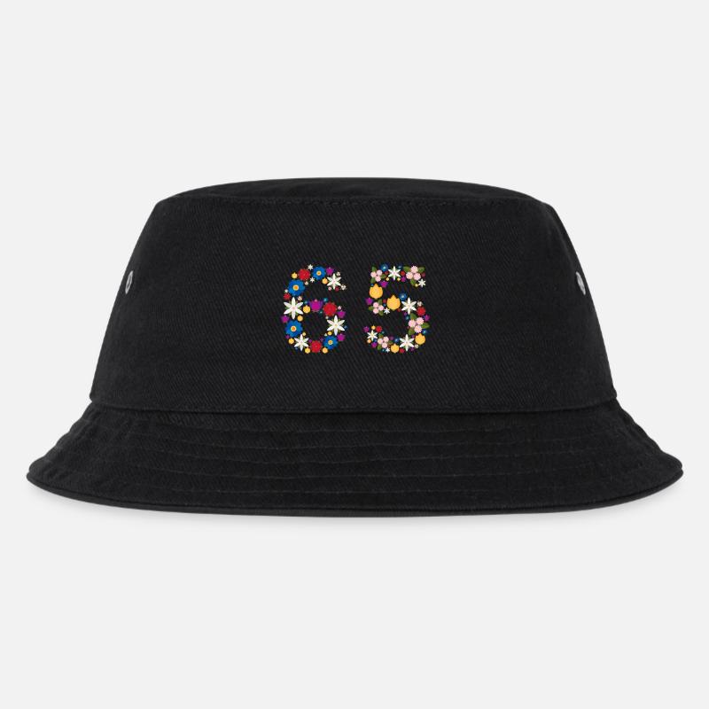 Flowers 65 - Kinder Bucket Hat - Schwarz