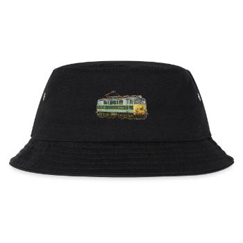 EU07 Elektrolokomotive, Lokomotive, Eisenbahn, Züge, Reisen - Kinder Bucket Hat - Schwarz - Vorne
