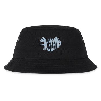 Island Typografie Design - Kinder Bucket Hat - Schwarz - Vorne
