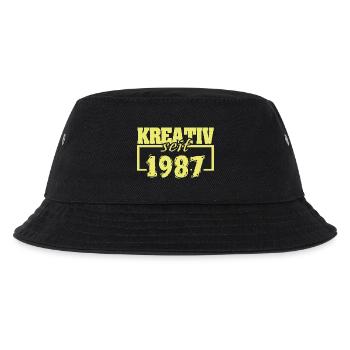 Maler 1987 - Kinder Bucket Hat - Schwarz - Vorne