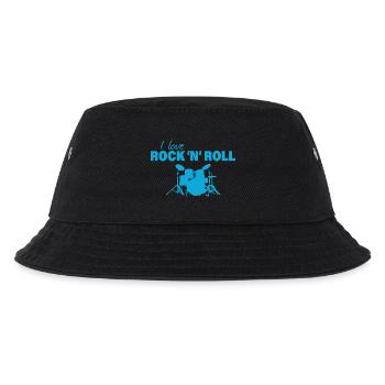ROCK `N` ROLL - Kinder Bucket Hat - Schwarz - Vorne