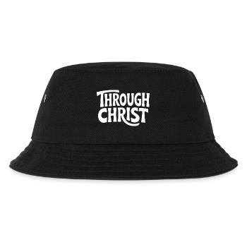 Trough Christ Jesus Christen Glaube - Kinder Bucket Hat - Schwarz - Vorne