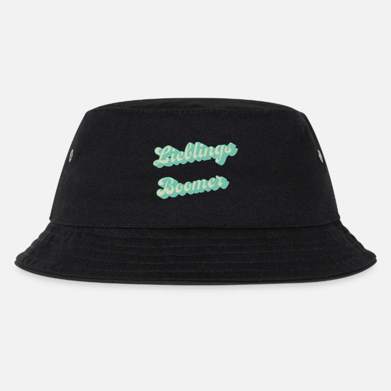 Lieblings Boomer Retro Script - Kinder Bucket Hat - Schwarz