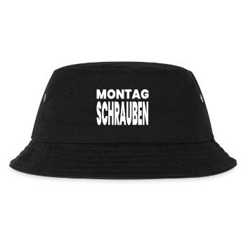 Schrauben - Kinder Bucket Hat - Schwarz - Vorne