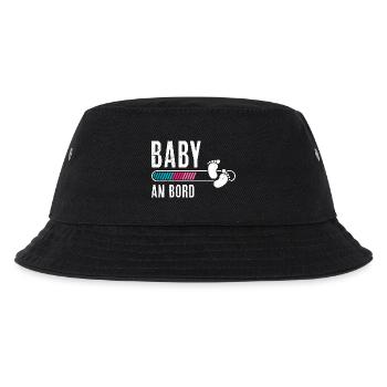 Expectant mothers BABY ON BOARD Funny - Kids’ Bucket Hat - black - Front
