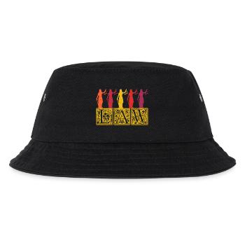 Justitia Anwalt Anwältin Gesetz Vintage Retro - Kinder Bucket Hat - Schwarz - Vorne