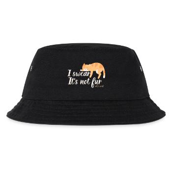 Es ist kein Pelz, es ist Kunst – eine lustige rote Katze - Kinder Bucket Hat - Schwarz - Vorne