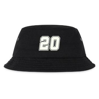 20 Zahl - Kinder Bucket Hat - Schwarz - Vorne