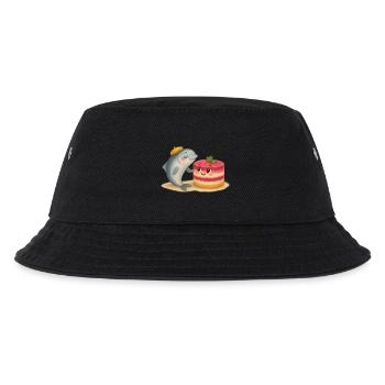 Hering trifft auf Schuba - Kinder Bucket Hat - Schwarz - Vorne