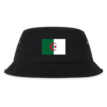 Algerische Flagge - Kinder Bucket Hat - Schwarz - Vorne