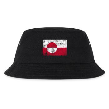 Groenland / Drapeau du Groenland Grunge Rétro Vintage - Bob Enfant - noir - Devant