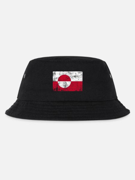 Groenland / Drapeau du Groenland Grunge Rétro Vintage - Bob Enfant - noir