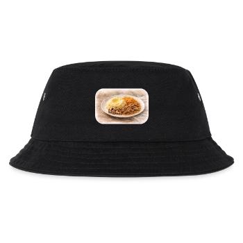 Herzhafte Teller-Idylle  - Kinder Bucket Hat - Schwarz - Vorne