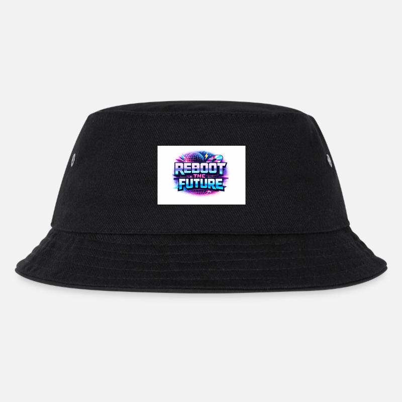 Reboot the Future Neon - Kids’ Bucket Hat - black