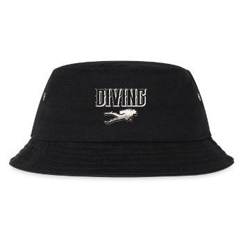 Taucher Tauchen - Kinder Bucket Hat - Schwarz - Vorne