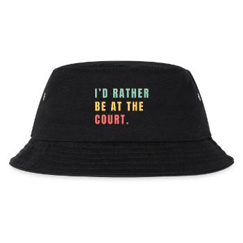 I'd rather be at the court - Kids’ Bucket Hat - black - Front