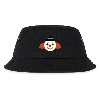 Fröhliche Clownsgesicht Retro-Kunst - Kinder Bucket Hat - Schwarz - Vorne