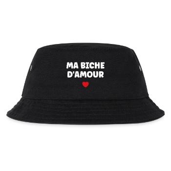 Ma Biche d'Amour Coeur Rouge - Bob Enfant - noir - Devant