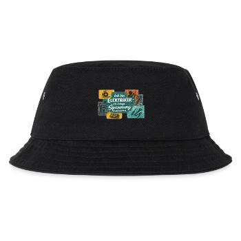 Elektriker: Spannung ins Leben - Kinder Bucket Hat - Schwarz - Vorne