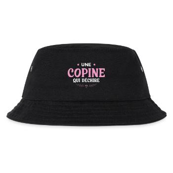 Eine Freundin, die Freundin zerreißt Geburtstag - Kinder Bucket Hat - Schwarz - Vorne