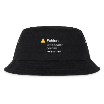 Fehler: Bitte noch einmal versuchen Informatik - Kinder Bucket Hat - Schwarz - Vorne